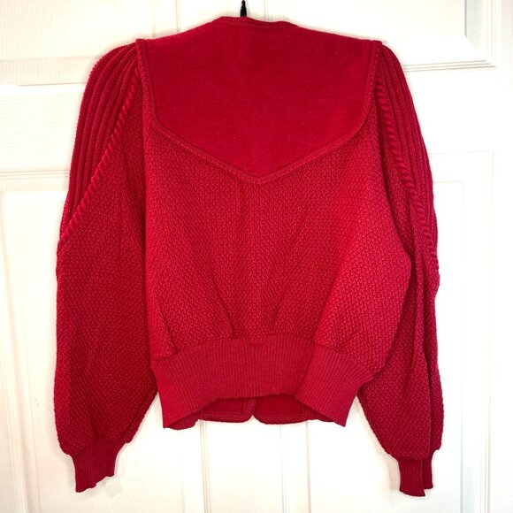 Vintage Geiger Wool Cardigan Sweater Women's Size 38 US Small Red Knit - Picture 3 of 11